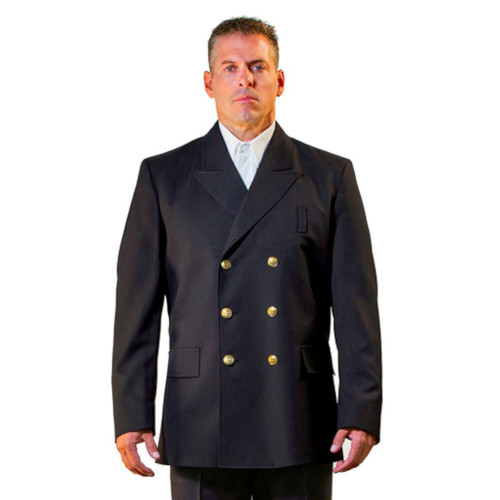 Anchor Uniform Double Breasted Wool Blend Class A Dress Coat - Front View