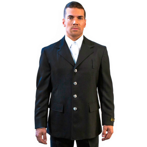 Anchor Uniform Single Breasted Wool Blend Class A Dress Coat - Front View