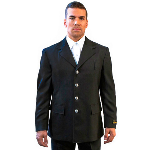 Anchor Uniform Single Breasted Polyester Class A Dress Coat - Front View