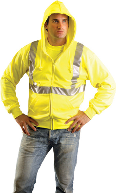 Lightweight High Visibility Full Zip Hoodie