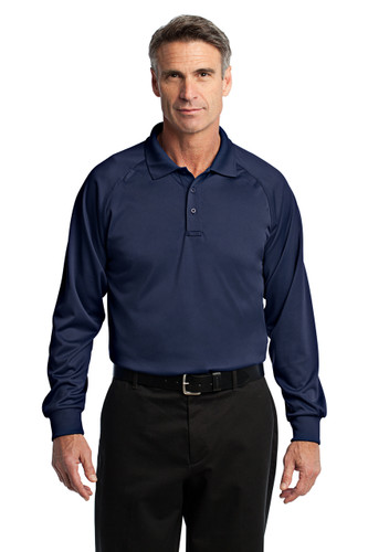 polyester long sleeve polo