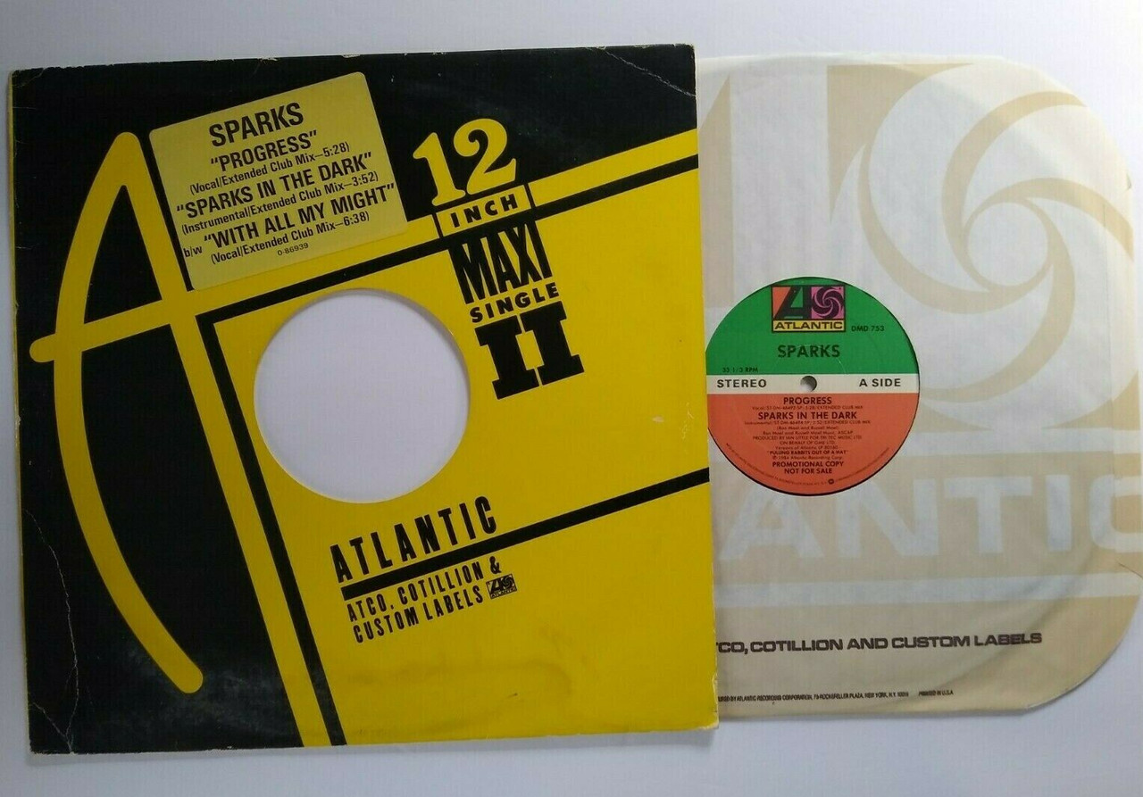 Sparks Progress With All My Might Vinyl 12
