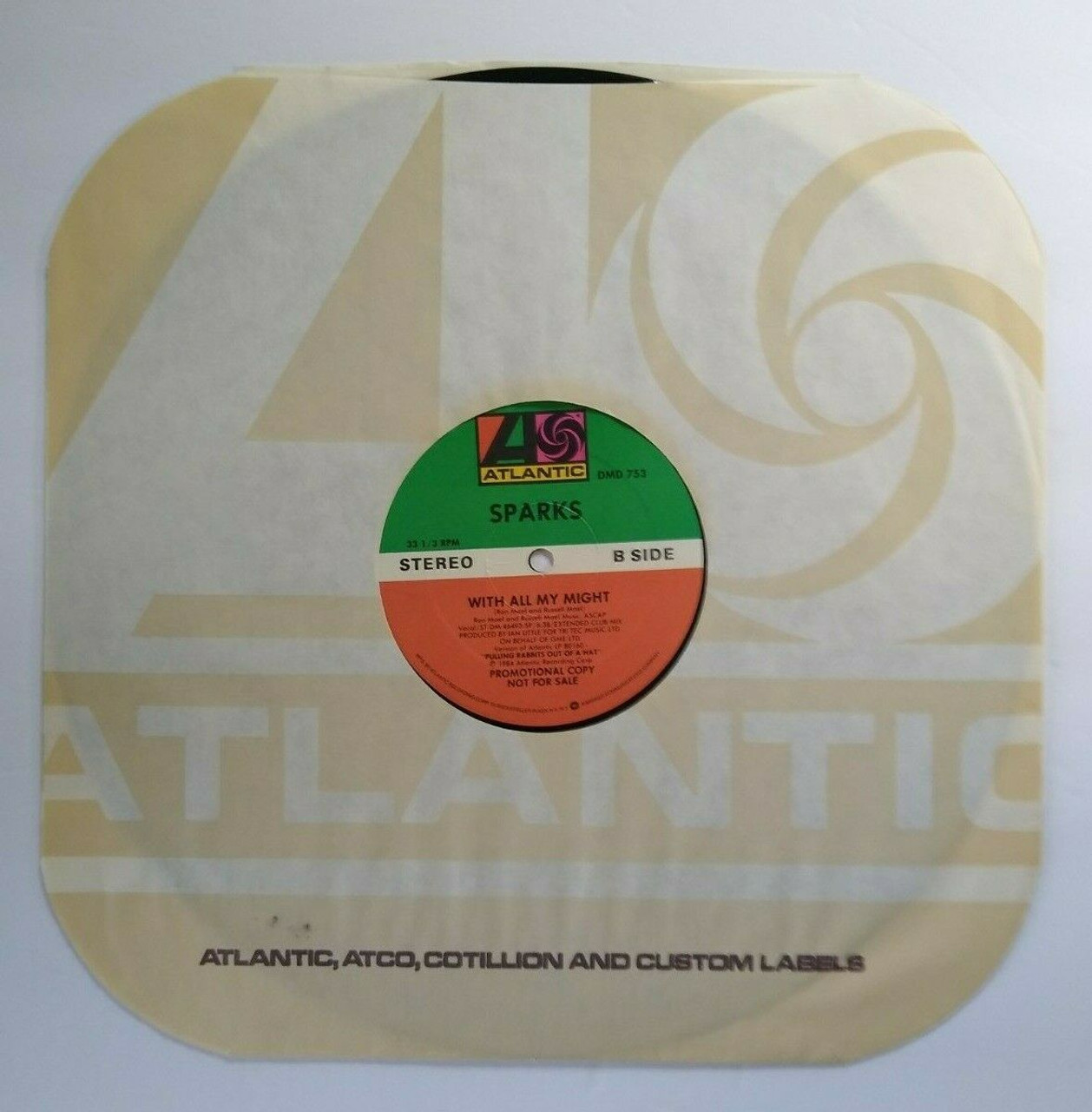 Sparks Progress With All My Might Vinyl 12