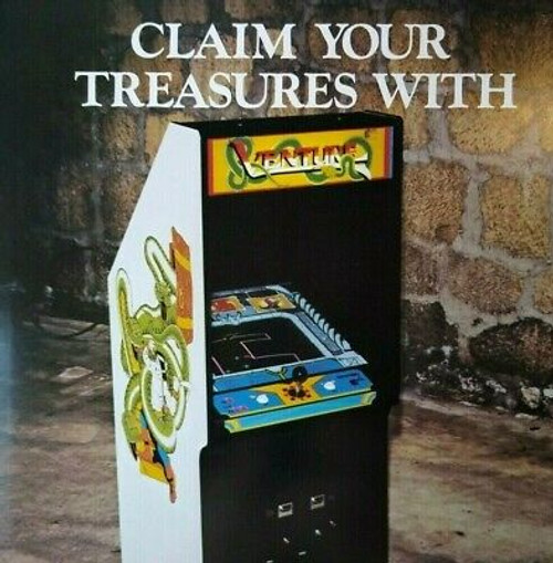 Venture Arcade Flyer 1981 Vintage Original Video Game Art 8.5" x 11" Exidy