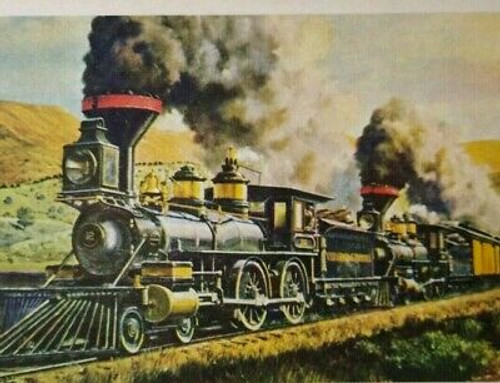 Virginia & Truckee Vintage Railroad Card Locomotive Train #17 V&T Genoa Reno