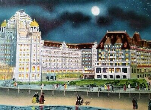 Marlborough Blenheim Hotel Moon Atlantic City Postcard New Jersey 1906 P Sanders