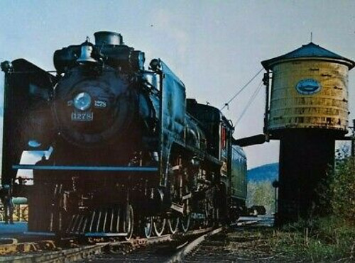 Railroad Postcard Steamtown USA 1278 Locomotive Train Audio Visual Water Tank