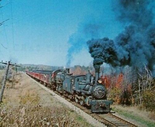 Railroad Postcard Canadian Pacific 136 Locomotive Steam Train Audio Visual RP533