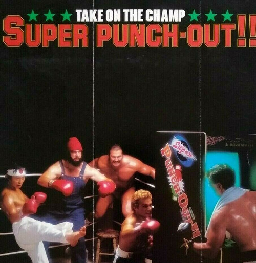 Super Punch Out Nintendo Arcade FLYER Original 1984 Video Game Art Print Boxing