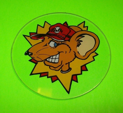 Mousin Around Pinball Machine Plastic Drink Coaster Bally Game Mouse In Red Hat