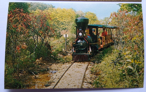 Jesse James Territory Postcard Steam Train Locomotive Railroad Sullivan Missouri