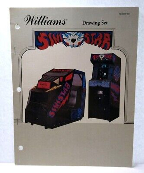 Sinistar Arcade Game Drawings Set Repair Schematic Manual Original 1983 Williams
