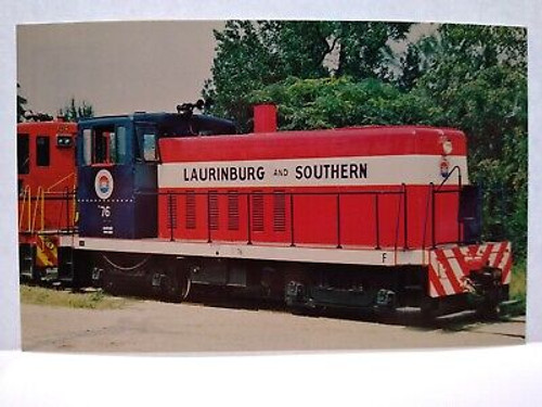 Railroad Postcard Train Locomotive Laurinburg & Southern Spirit Of 76 Patriotic