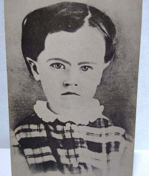 Thomas Edison As A Child Postcard Vintage Marion Press Unused Victorian Clothes