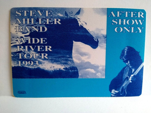 Steve Miller Band Backstage Pass 1993 Wide River Tour Vintage Pop Rock Music