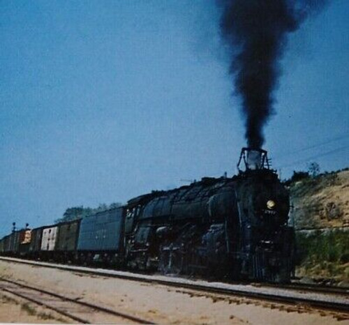 Railroad Postcard Santa Fe 2912 Rail Steam Train Locomotive 2-8-2 Argentine