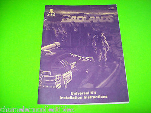 BADLANDS By ATARI 1989 VIDEO ARCADE GAME INSTALLATION INSTRUCTIONS MANUAL