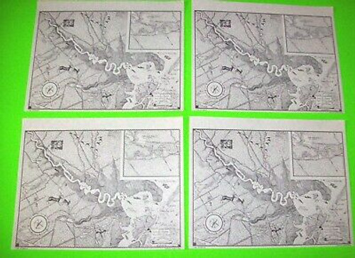 Little Egg Harbour Set Of 4 Vintage Place Mats Mullica River New Jersey Devil Little Egg Harbour Set Of 4 Vintage Place Mats Mullica River New Jersey Devil