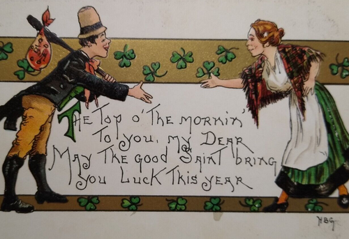 St Patrick's Day Postcard Top O The Mornin To You L&E Series 2230 HB Griggs HBG