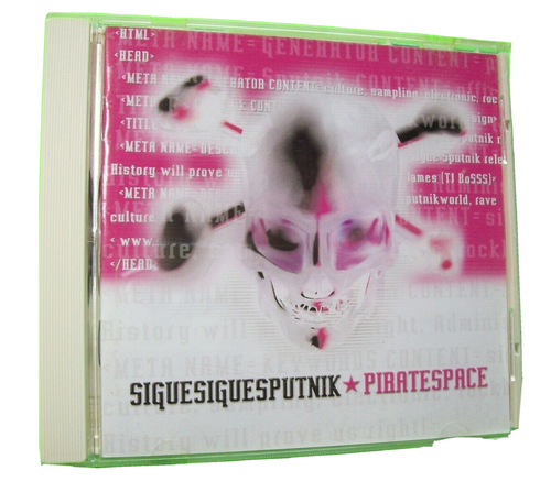 Sigue Sigue Sputnik Piratespace ‎CD Album 2001 Electronic Synth-Pop UK Rare