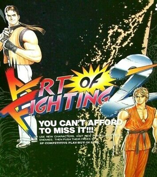 Art Of Fighting 2 Arcade FLYER Original NOS Video Game Artwork Japan