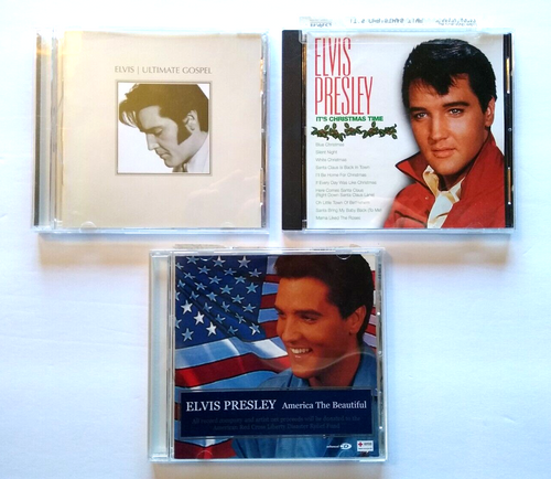 Elvis Presley Lot Of 3 CDs Christmas Gospel Holiday Classics Music America CD