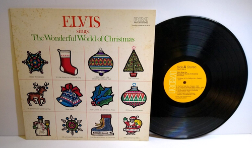 Elvis Presley Sings The Wonderful World Of Christmas Vinyl LP Record Album 1975