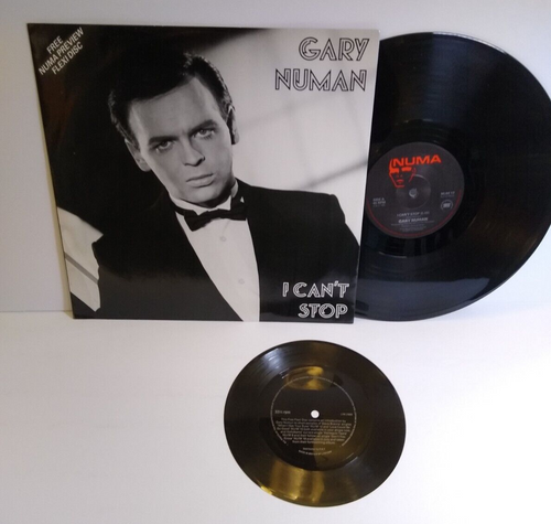 Gary Numan I Can't Stop 12" Vinyl Record + Flexi Disc Synth-Pop Electronic NM