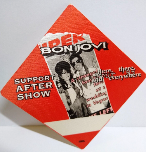Bon Jovi Backstage Pass Original 1995 Original Here There and Everywhere Red