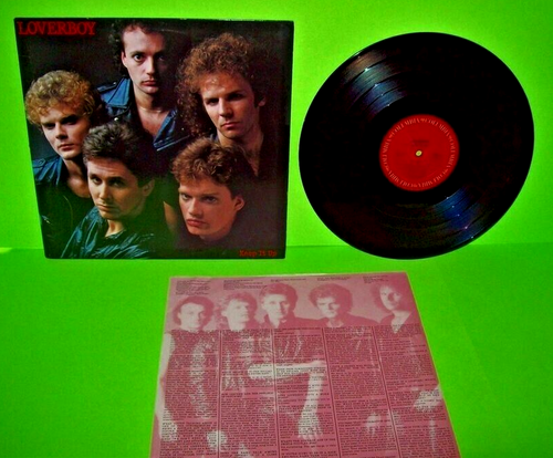 Loverboy ‎Keep It Up 1983 Vintage Vinyl LP Record Classic Hard Pop Rock w/ Inner