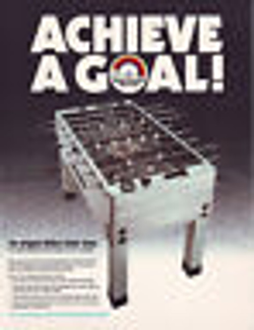 Tournament Soccer Foosball FLYER Advertising Promo Artwork Sheet Silver Edition