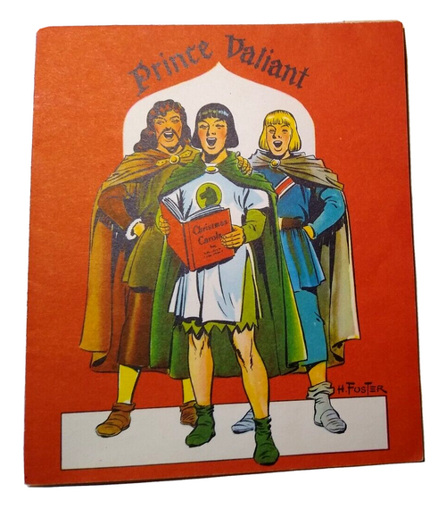 Prince Valiant Christmas Greeting Card Famous Comics 1951 King Features H Foster