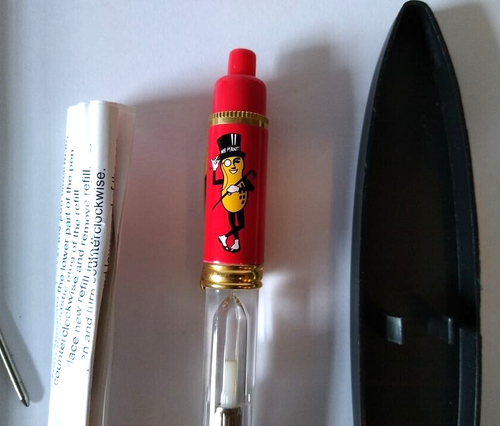 Mr Peanut Red LED Pen Planters Peanuts Unused NON Working In Original Package