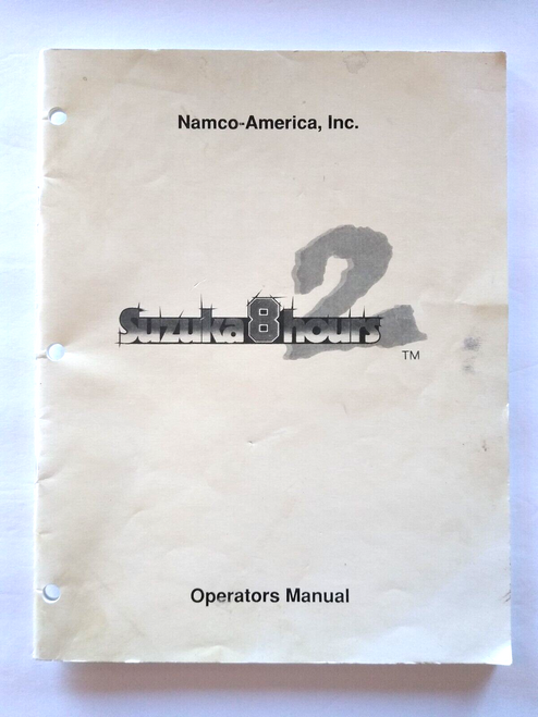 Suzuka 8 Hours Arcade Manual Original Video Game Operations Service Repair 1993