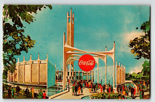 Coca-Cola Company Pavilion New York World's Fair NYC Postcard Unposted 1965