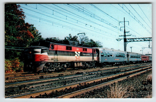 Railroad Postcard Train Railway Locomotive 378 Devon Conn Chrome EP-5 Electric