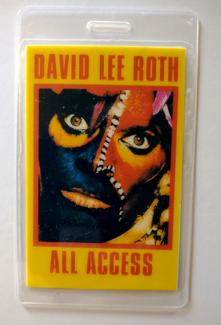 David Lee Roth Eat Em And Smile Tour Backstage Pass Heavy Metal Rock Laminated