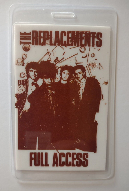 The Replacements 1990-1991 Farwell Tour Backstage Pass Laminated Band Photo
