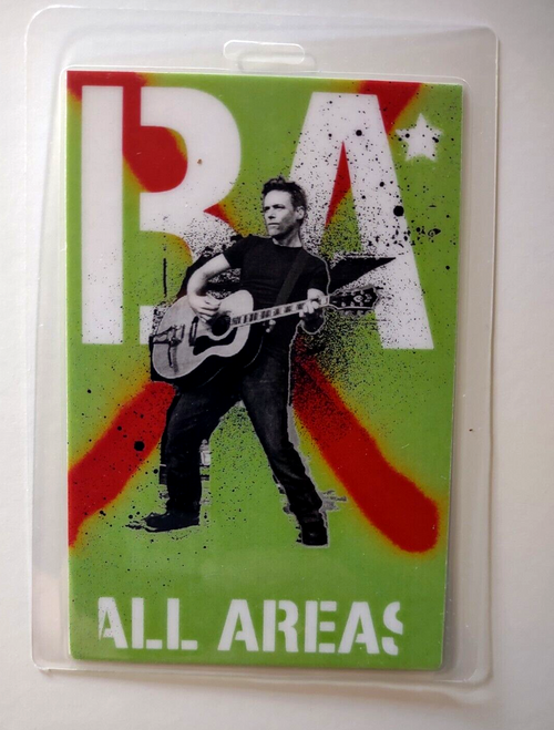 Bryan Adams 1992 Waking Up The Neighbors Tour Backstage Pass Laminated Photo