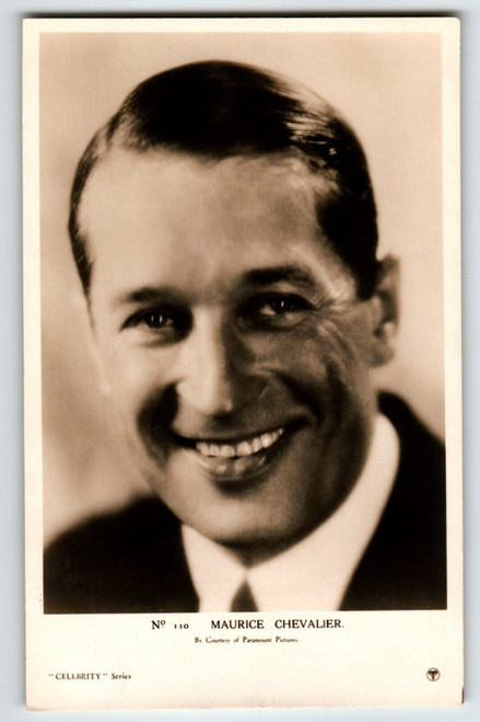 Maurice Chevalier French Singer Real Photo Postcard RPPC Unused PAP Ram