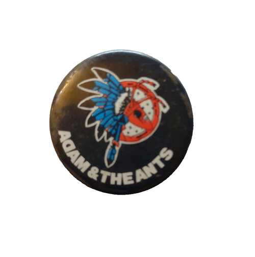 Adam And The Ants Badge Pinback Button Original UK New Wave Punk Glam Vintage