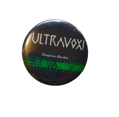 Ultravox Badge Pinback Button Original UK Synth-Pop New Wave Rock Band Vintage