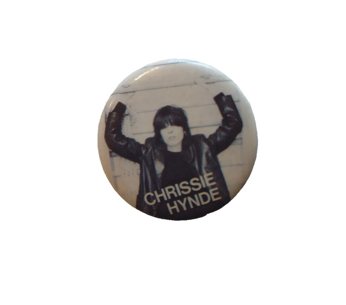 Chrissie Hyde Pretenders Badge Pinback Button Original New Wave Band Vintage '83