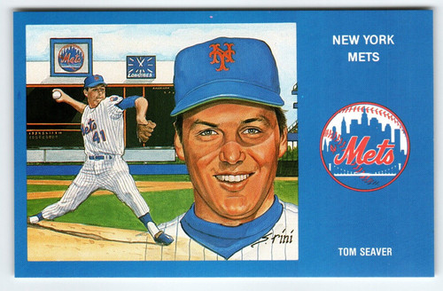1969 NY Mets Baseball Postcard Susan Rini Tom Seaver Unused Limited Edition