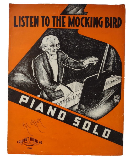 Listen To The Mocking Bird 1935 Sheet Music Song James Axelrod Mort Glickman