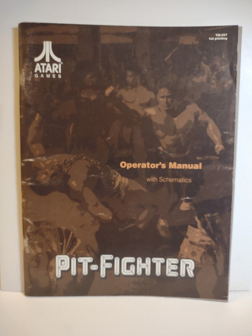 Pit Fighter Video Arcade Game Service Repair Manual With Schematics 1990