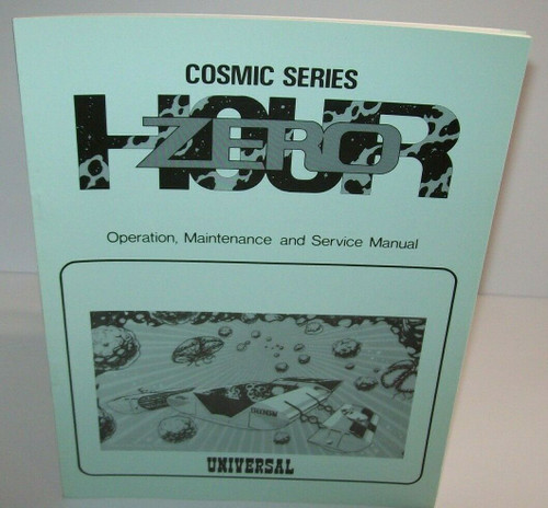 Zero Hour Arcade Manual Original Universal 1980 Video Game Service Schematics