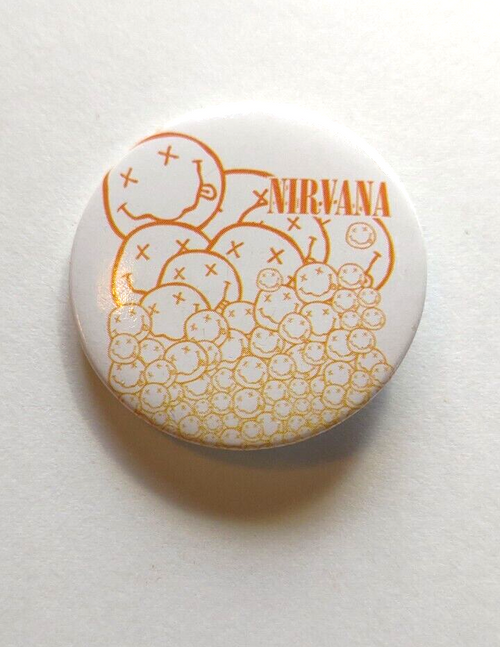 Nirvana 2014 Licensed Original Pinback Badge Pin Button Grunge Rock Music Faces