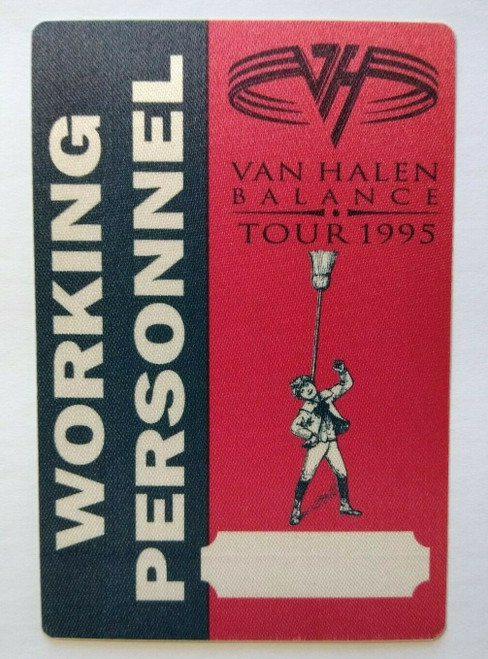 Van Halen Balance Tour VIP Clown Backstage Pass Original 1995 Eddie Hard Rock