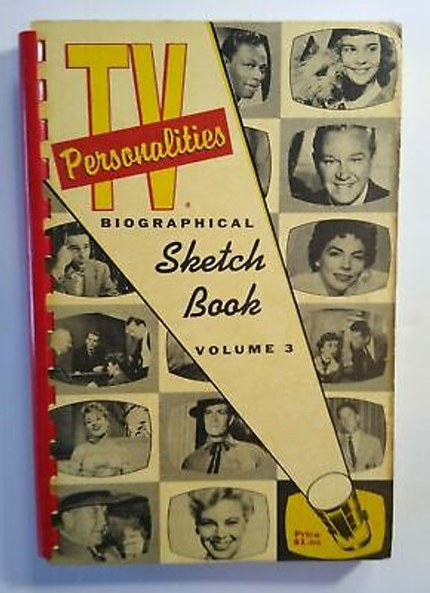 TV Personalities Book Sketch Hollywood Movie Film Stars TV Shows Original 1967